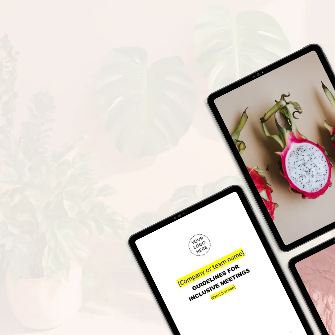 Tool: Richtlijnen voor inclusieve vergaderingen